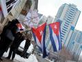 Пикет посольства США 17 декабря СТОП БЛОКАДЕ КУБЫ!